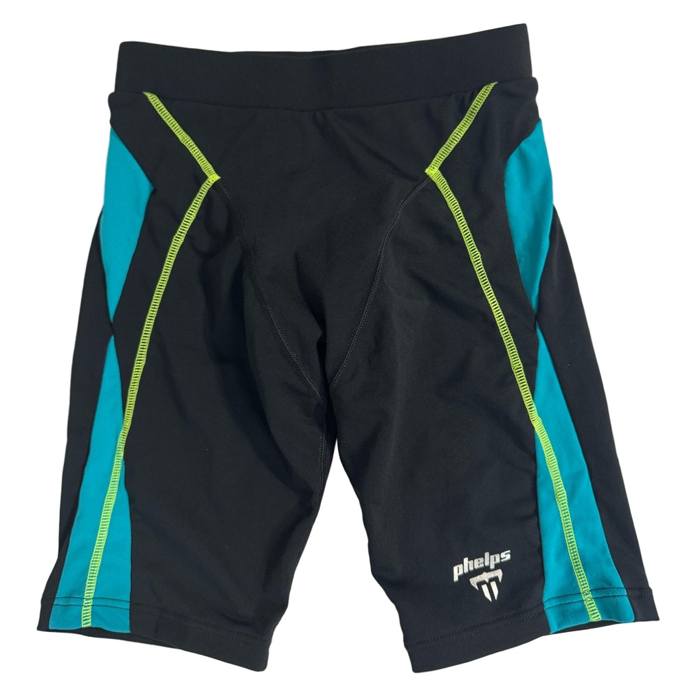 Michael Phelps Black Blue Competitive Swim Training Jammers Men Youth 3XS